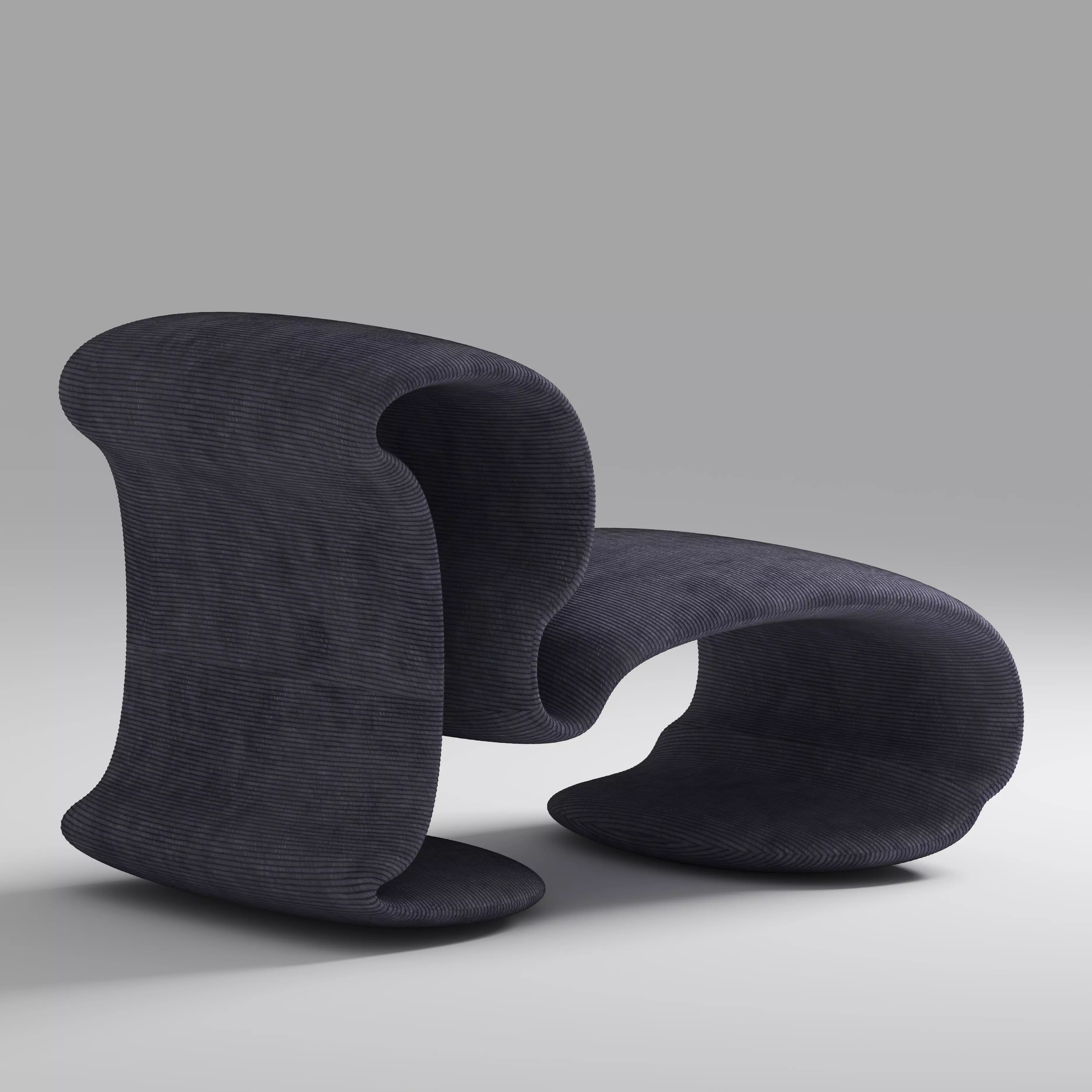 the chair Low-poly 3D model_0