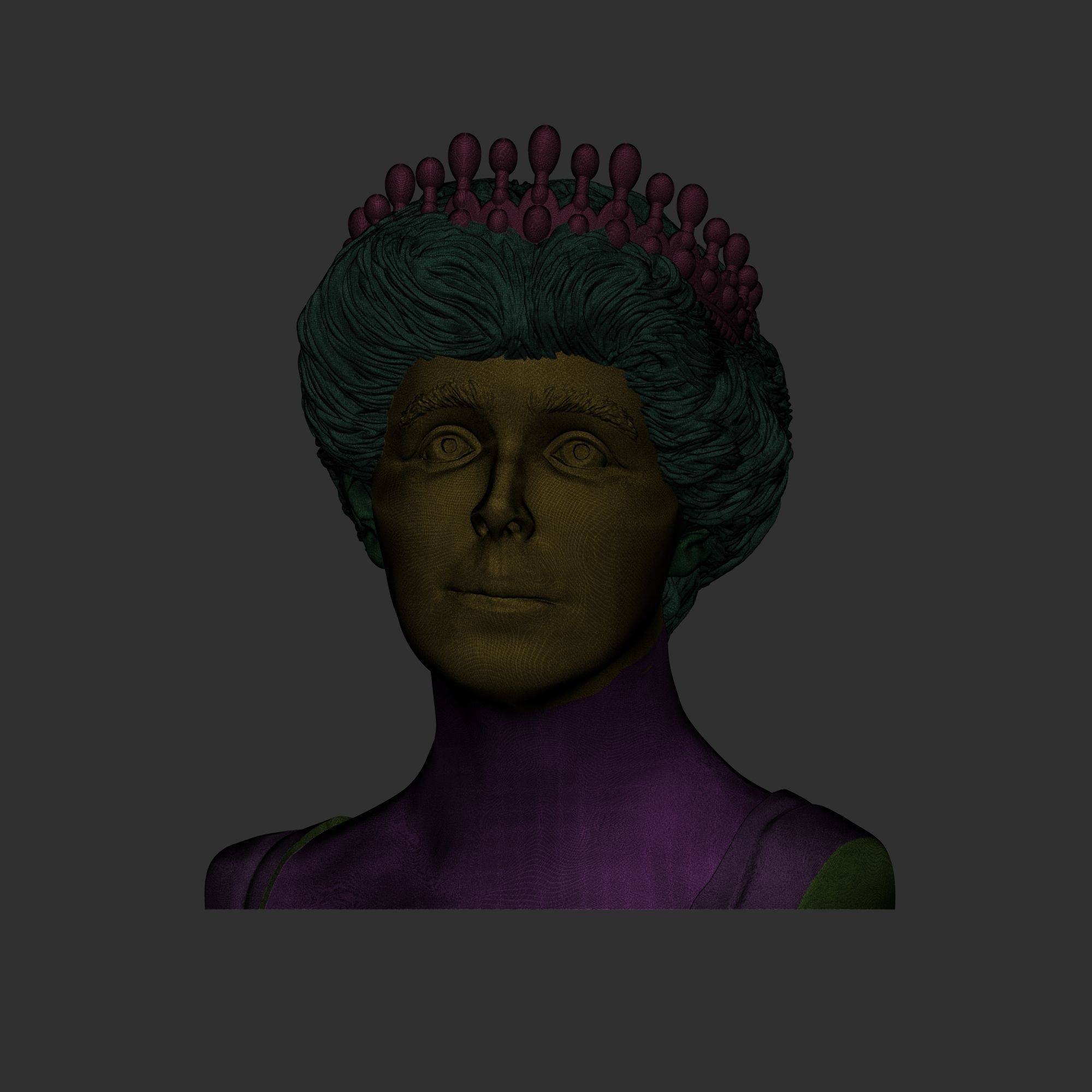 Queen Marie of Romania 3D print model_4
