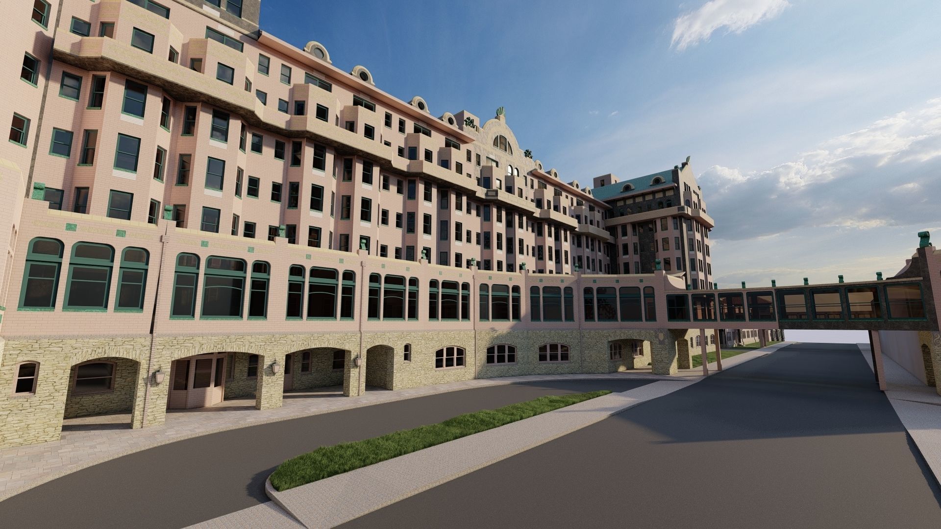 Hotel Beach 3D model_15