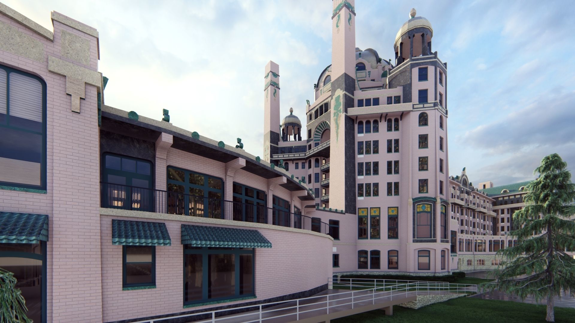 Hotel Beach 3D model_17