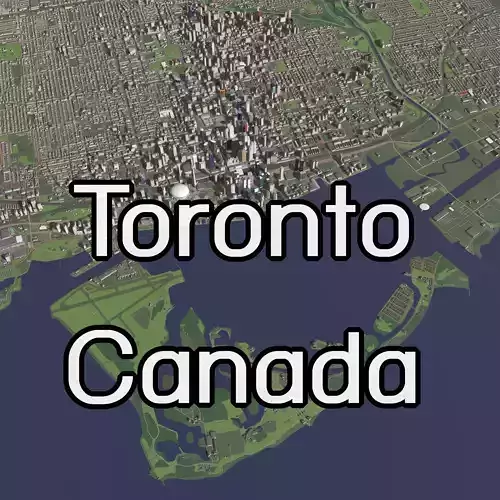 Toronto Canada - city and urban 3D model