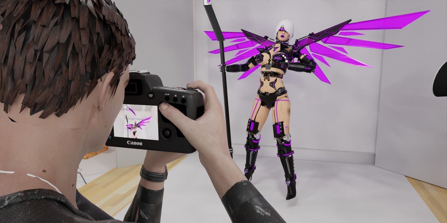 Krignea The Mechanical Woman Low-poly 3D model_10