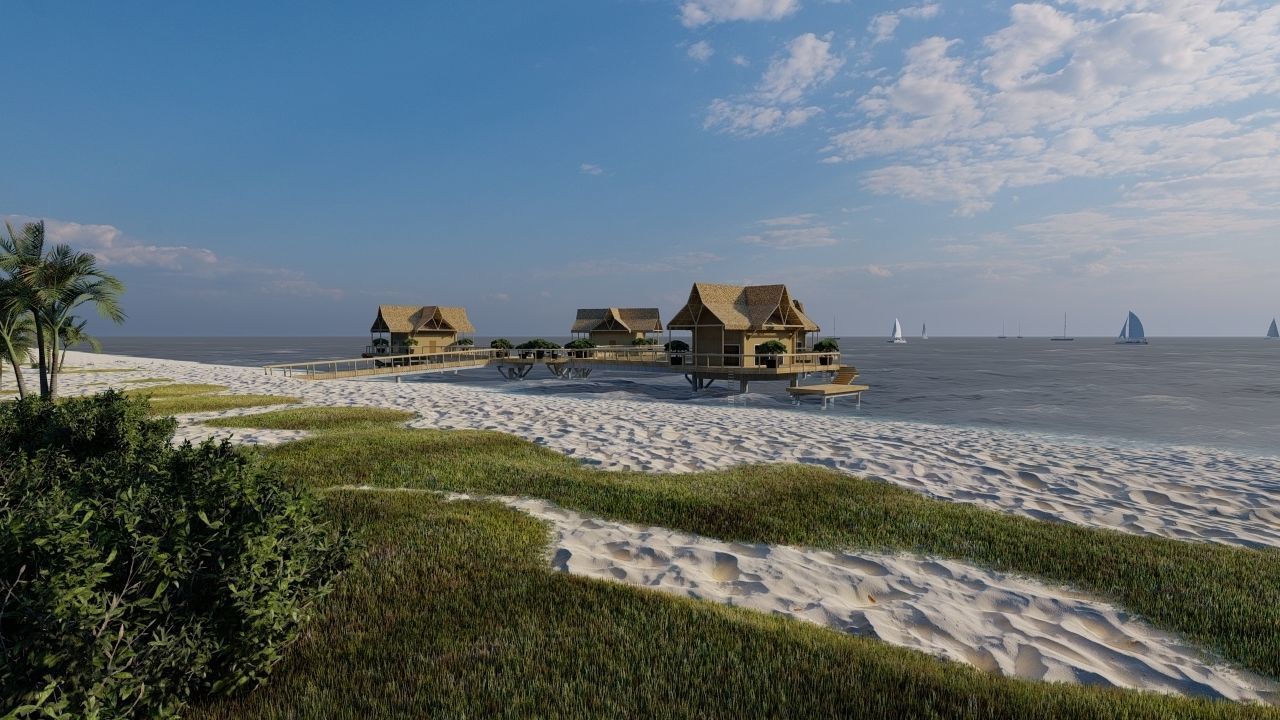 Hotel Beach 3D model_17