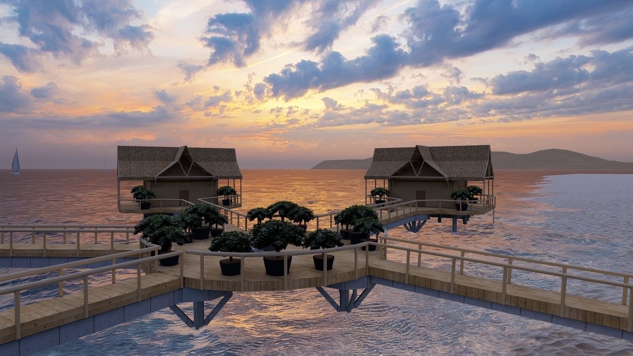 Hotel Beach 3D model_13