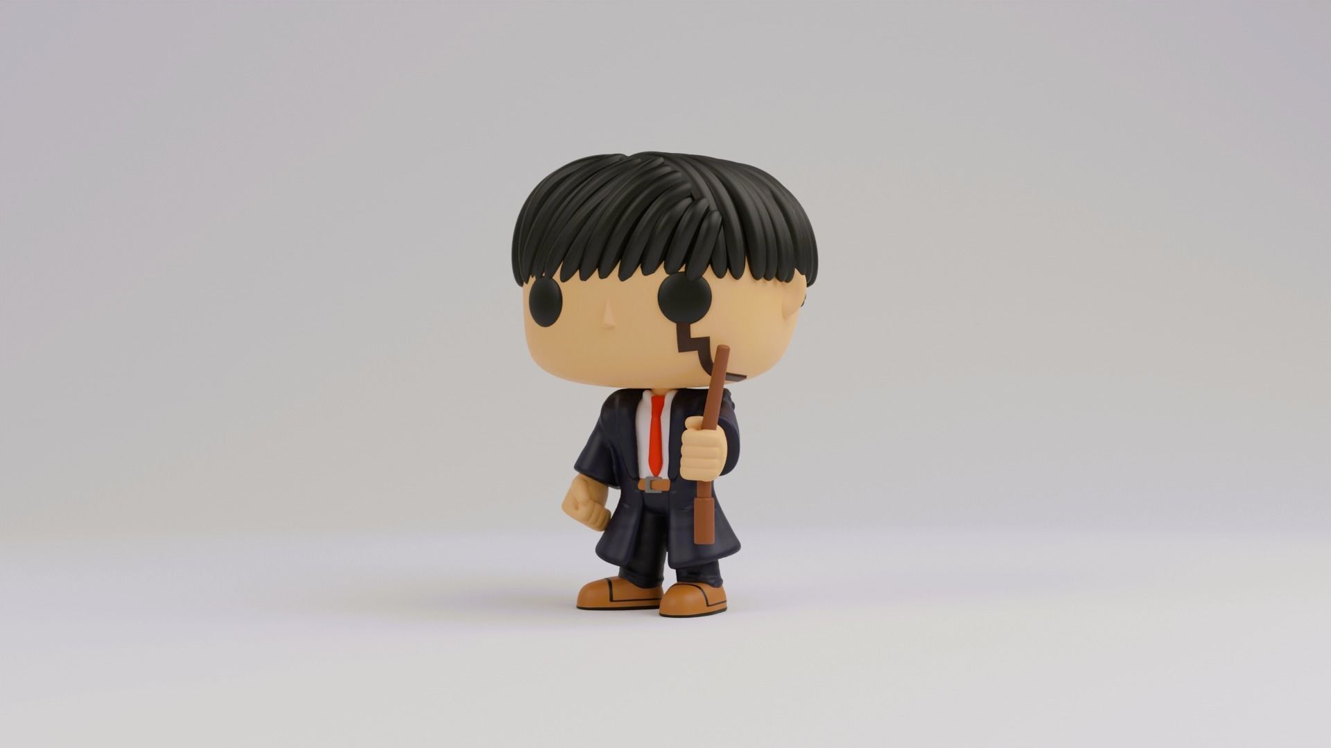 Mash funko model from mashle magic and muscles 3D print model_3