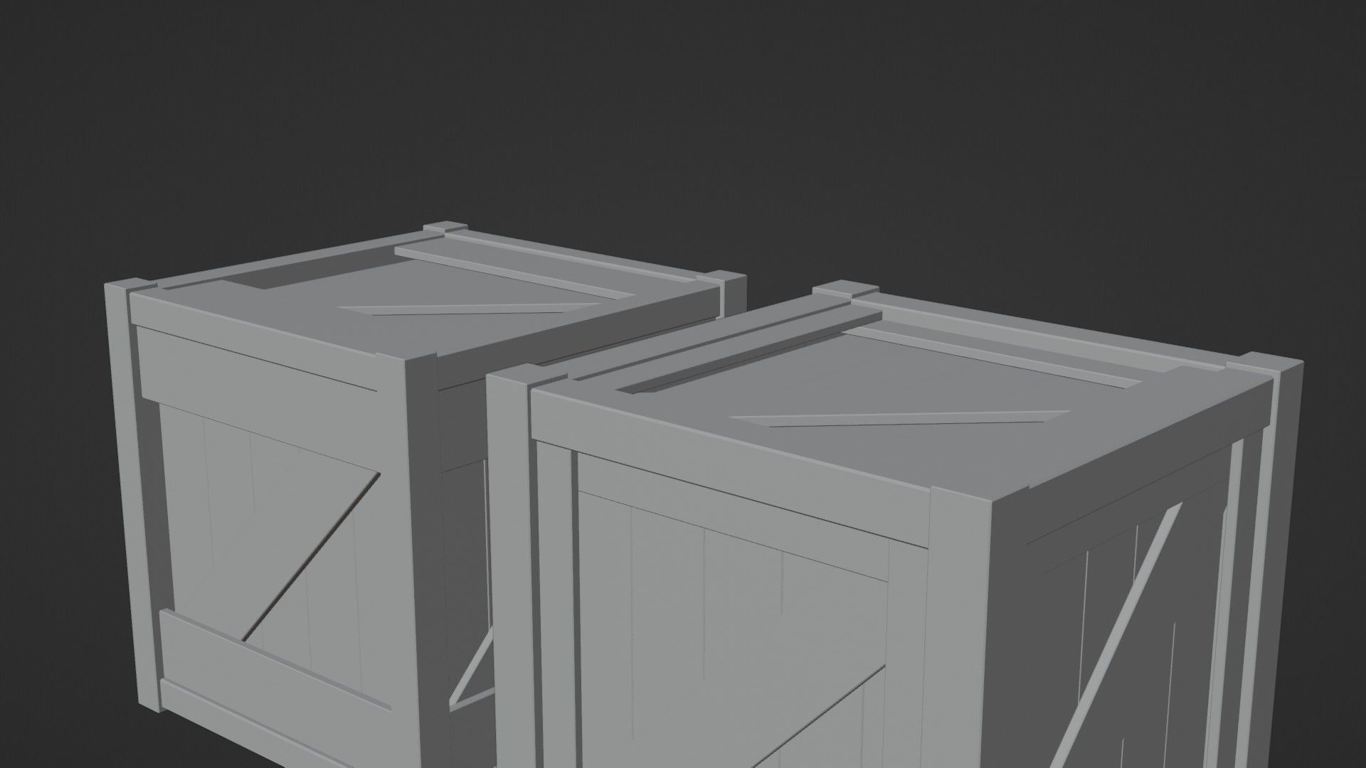 FREE Low-Poly Wood Crates Free low-poly 3D model_12