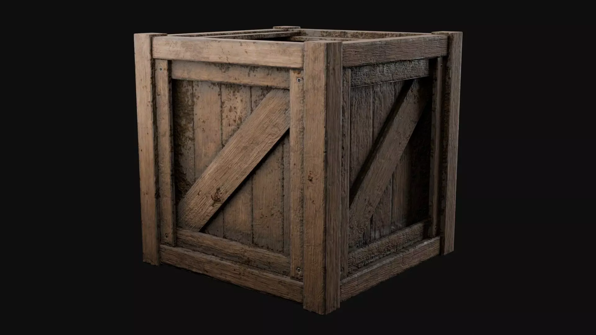 FREE Low-Poly Wood Crates Free low-poly 3D model_0