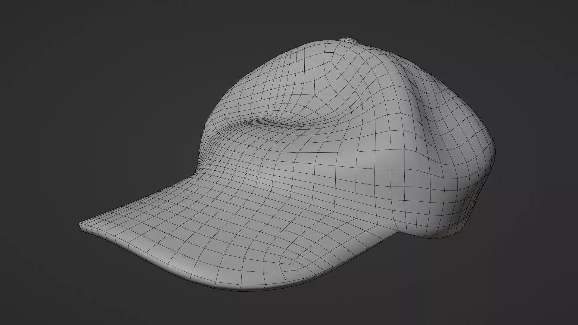Low-Poly Realistic Dad Hat Low-poly 3D model_11