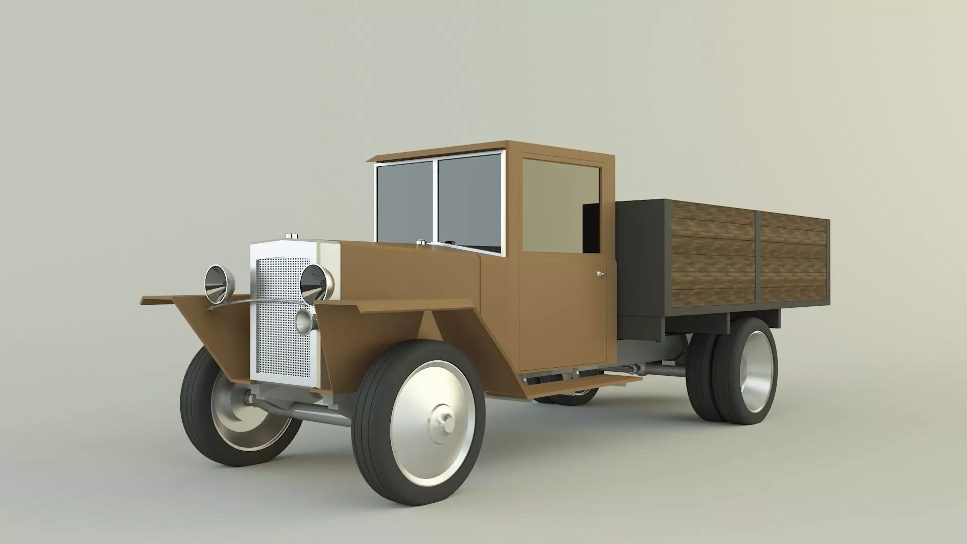 GAZ MM military vehicle 3D model_0