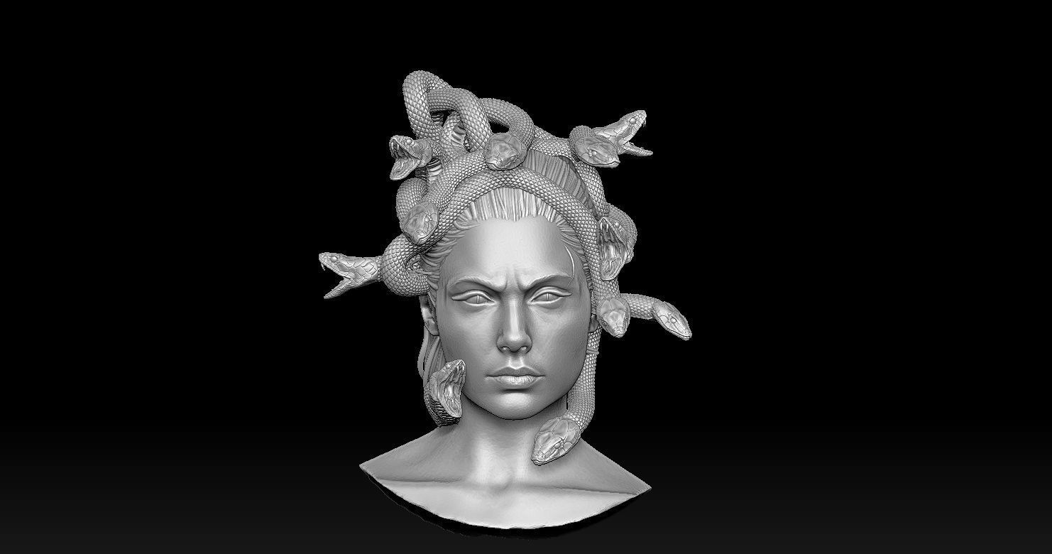 Medusa Head 2 3D print model  3D print model_1