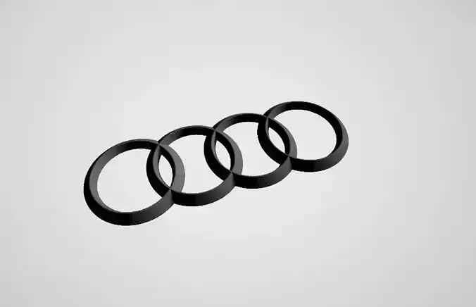 Audi Badge 3D print model