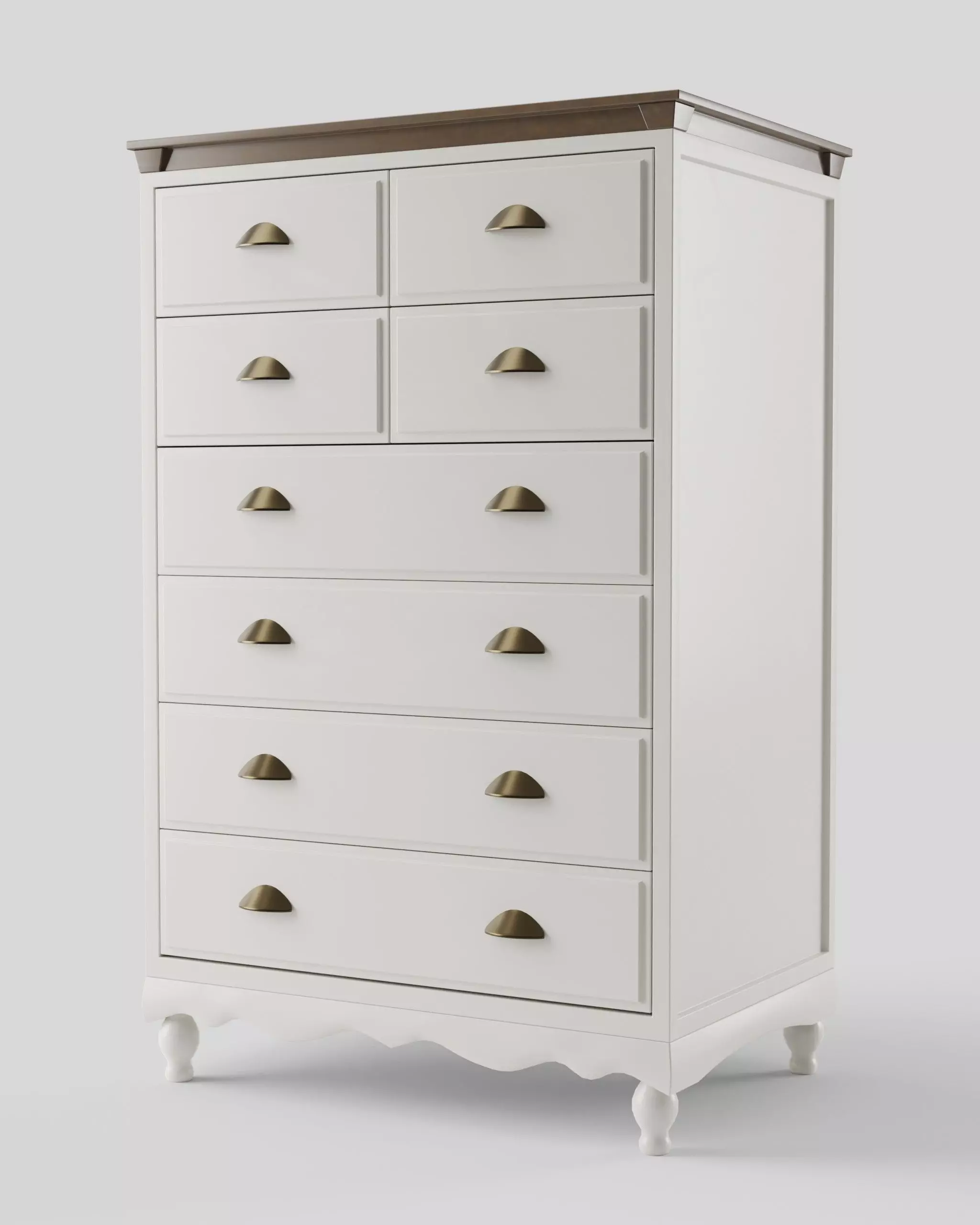 Drawers Dresser Low-poly 3D model