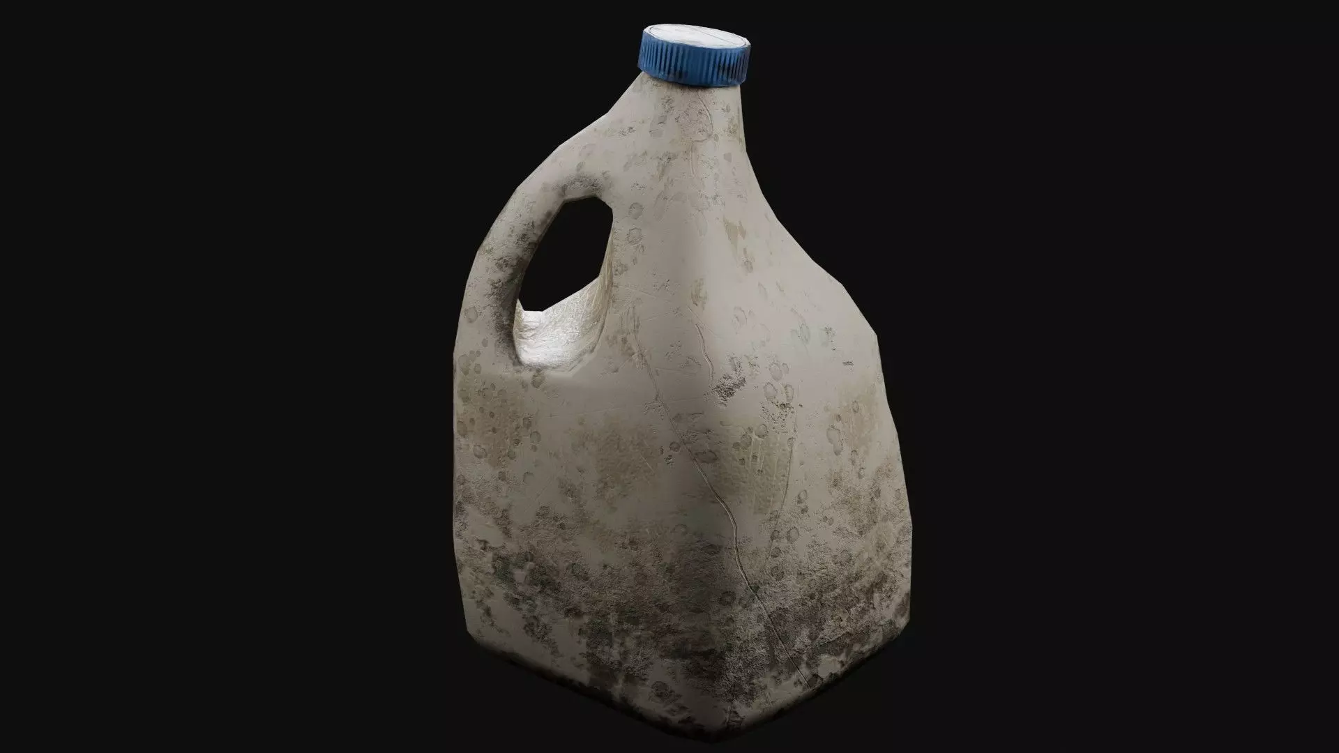 FREE Low-Poly Old Worn Milk Jug Free low-poly 3D model
