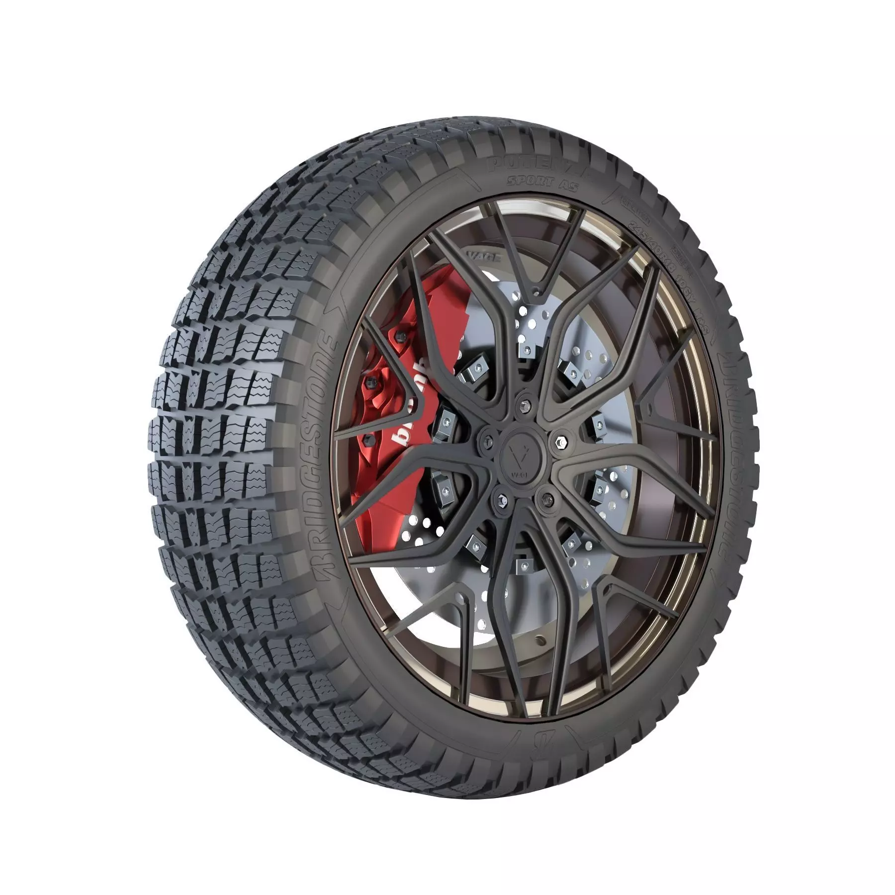 Bridestone tire01 3D model
