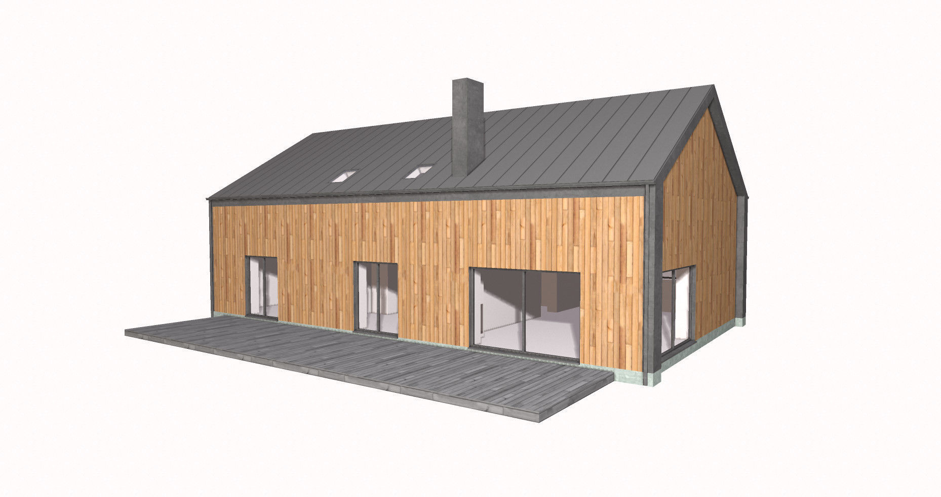 house with dimensions-5 Low-poly 3D model_4