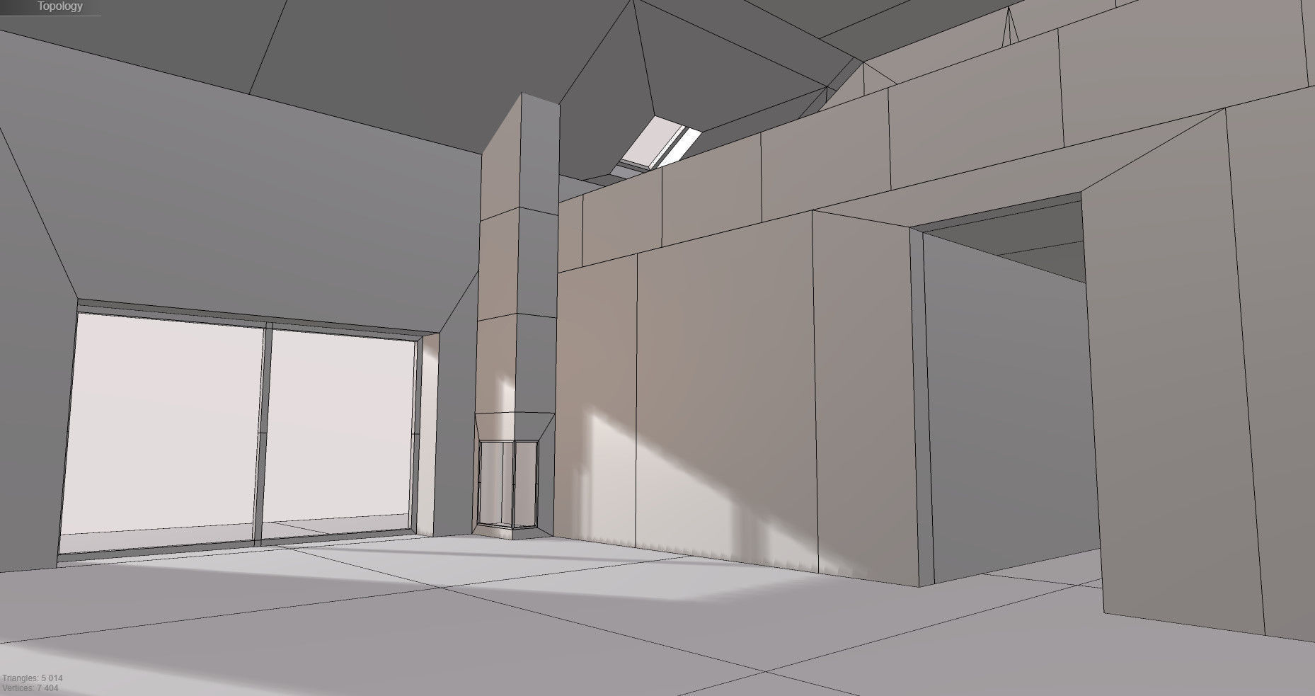 house with dimensions-5 Low-poly 3D model_7