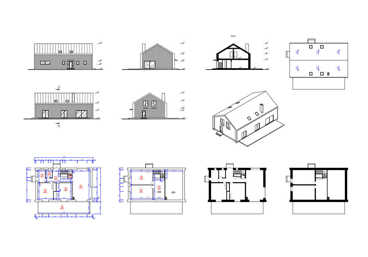 house with dimensions-5 Low-poly 3D model_14
