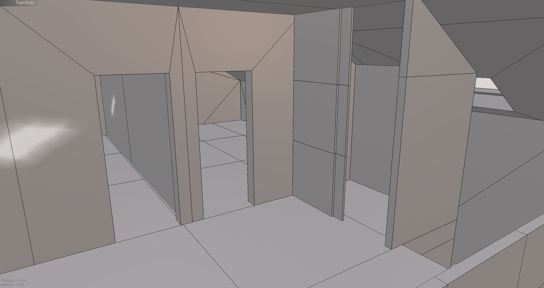 house with dimensions-5 Low-poly 3D model_8