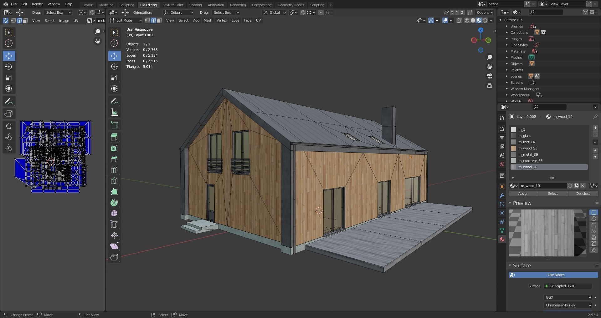 house with dimensions-5 Low-poly 3D model_13