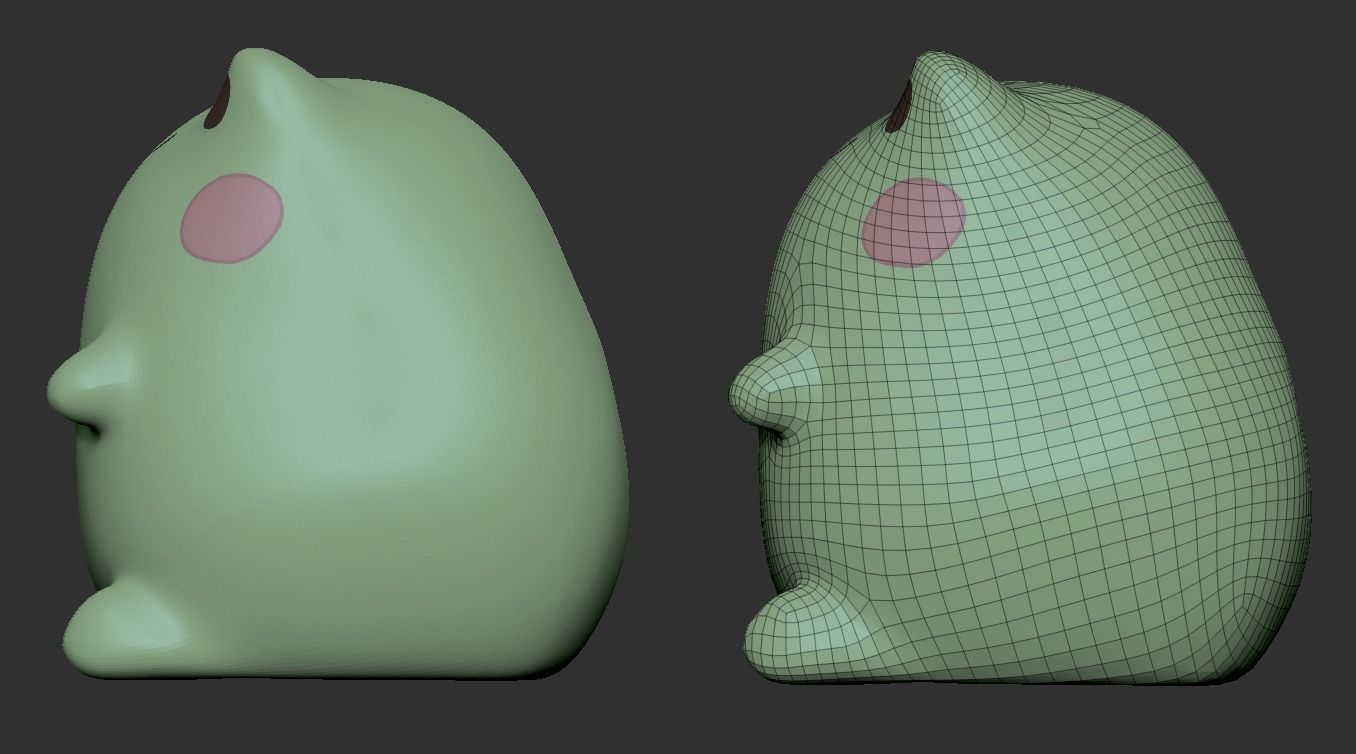 Froggy - Cute Frog Low Poly Character Low-poly 3D model_2