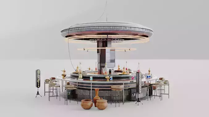 SciFi bar futuristic