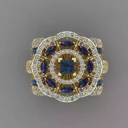 women Wedding Ring 3d print model 