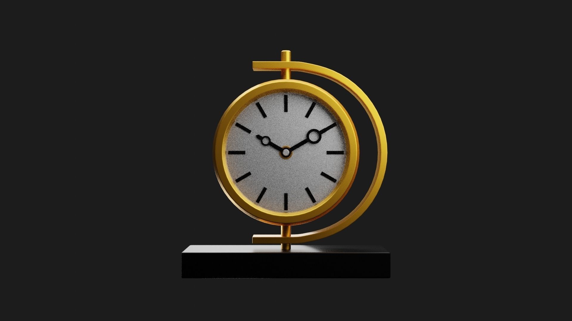 Table Clock 3D print model_2