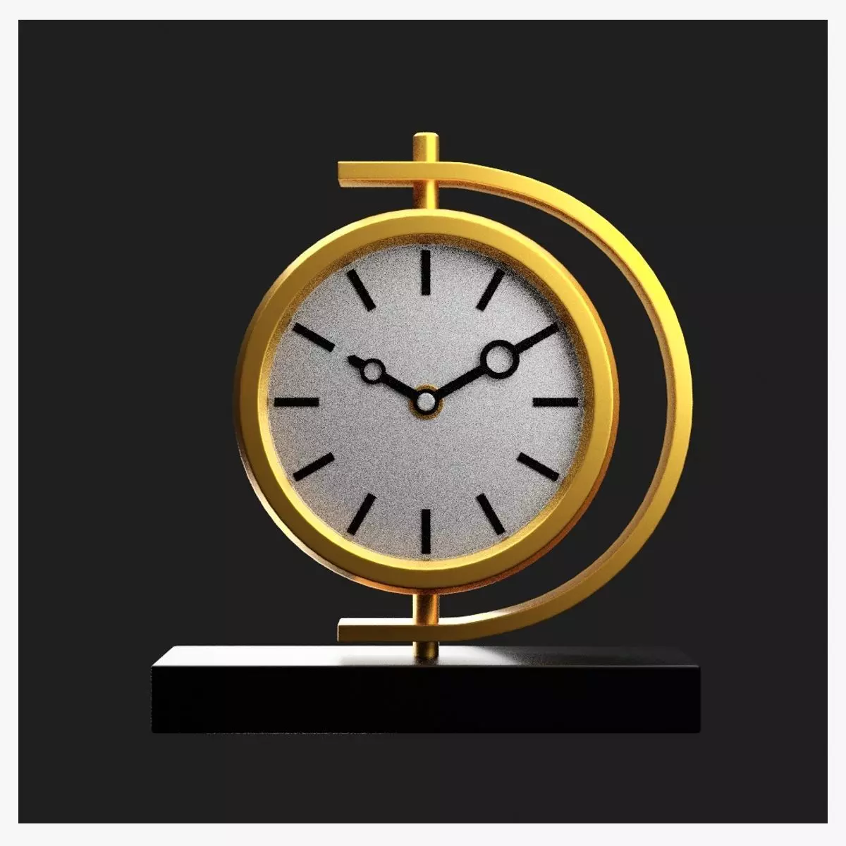 Table Clock 3D print model_0