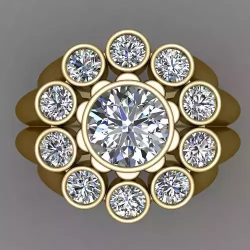 women Wedding Ring 3d print model 