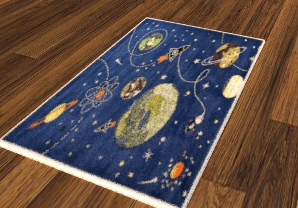 real fluffy carpet 3D model_1