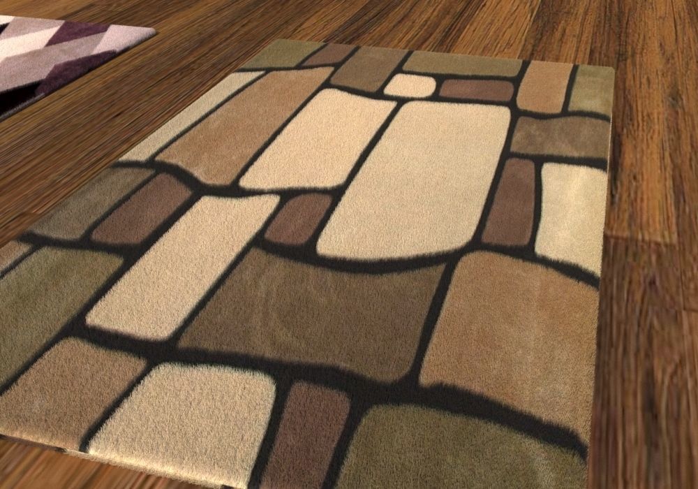 real fluffy carpet 3D model_2