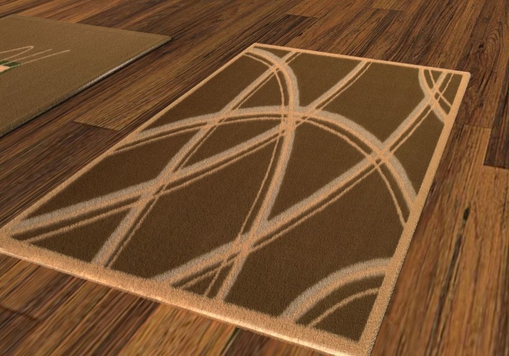 real fluffy carpet 3D model_3