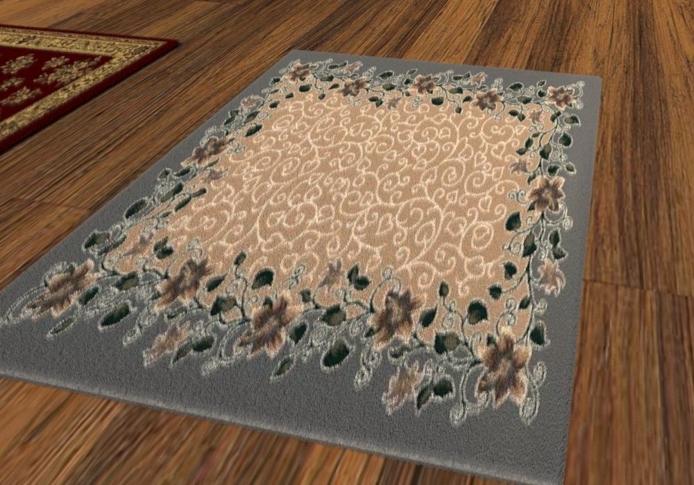 real fluffy carpet 3D model_7
