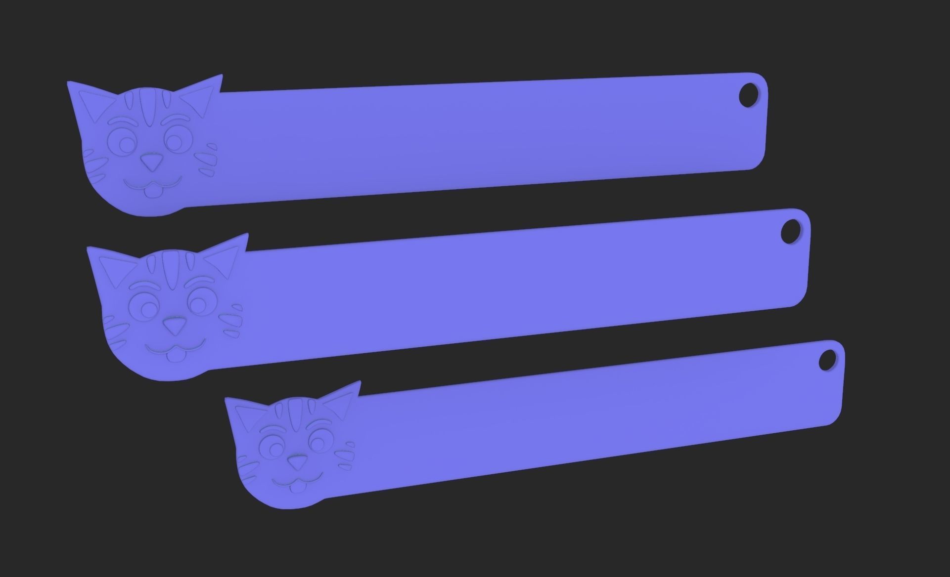 Ruler With Tiger Animal Adorable Low-poly 3D model_8