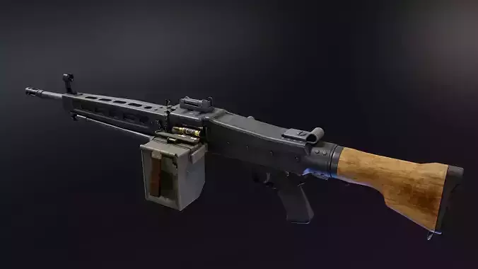 Sig MG710 Low-poly 3D model