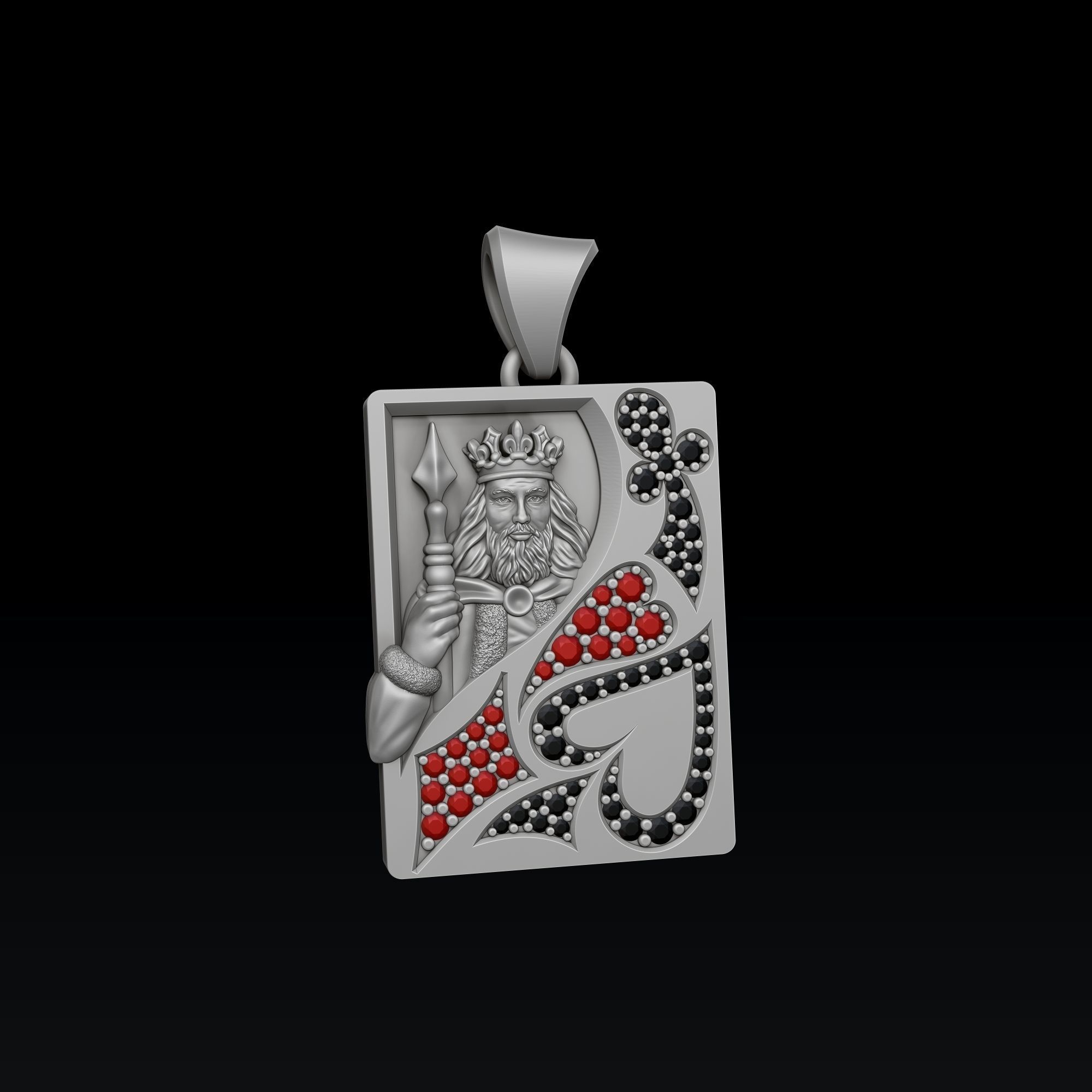 Playing Card King 3D print model_1