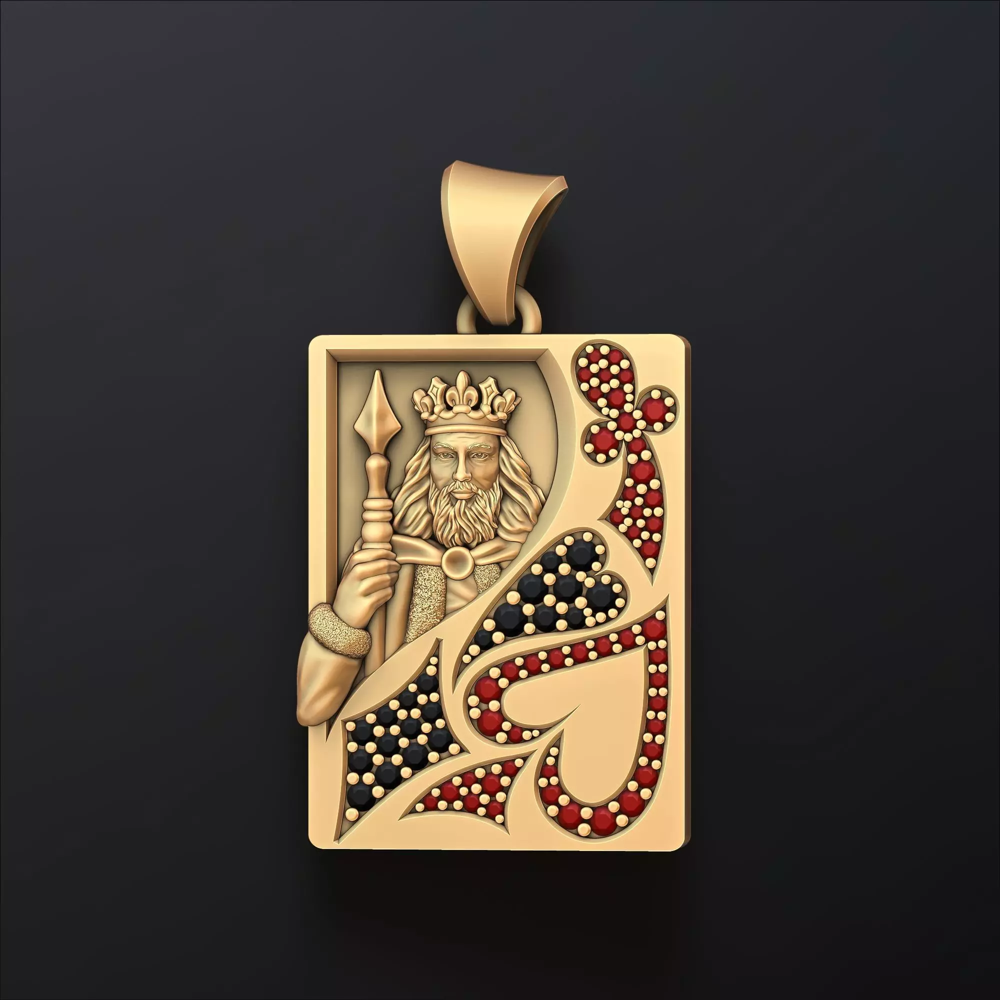 Playing Card King 3D print model_0