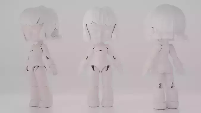 BJD Doll Girl Beta Ball Joint Doll 3D Printed Model 3D print model