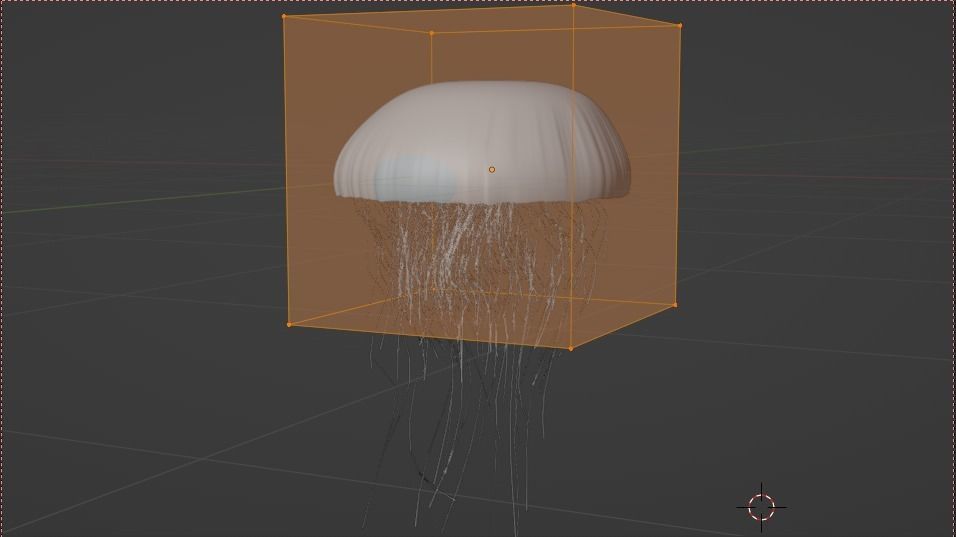 Procedural jellyfish blender cycles 3D model_2