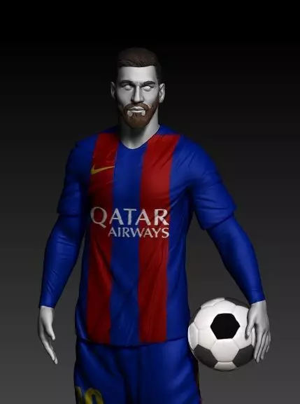 LIONEL MESSI BARCELONA 3D print model