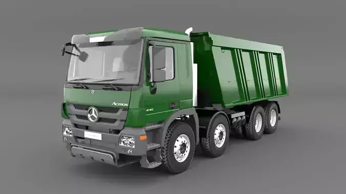 Mercedes Actros 4140-K 8x4 Meiller 3D model