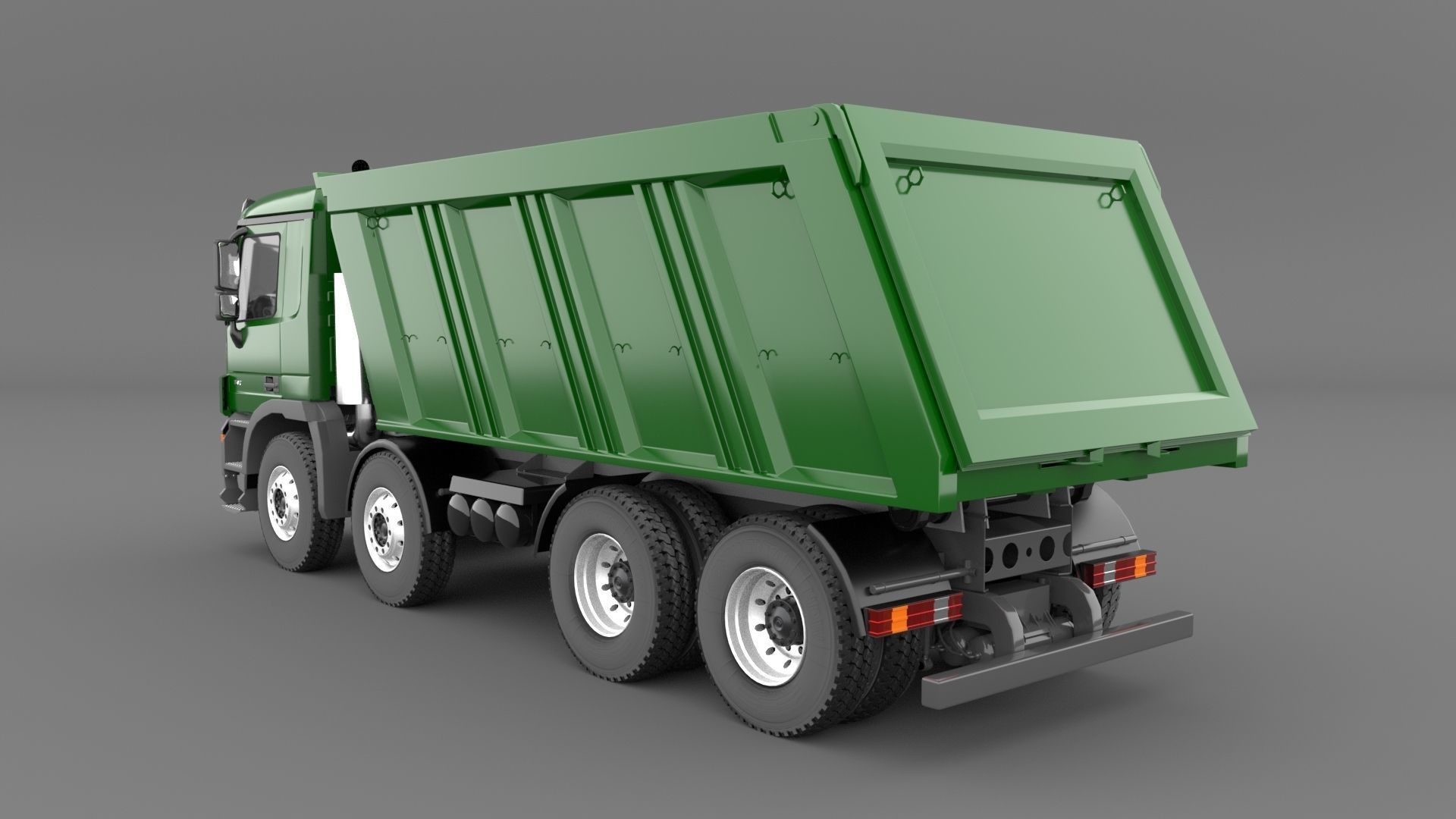 Mercedes Actros 4140-K 8x4 Meiller 3D model_6
