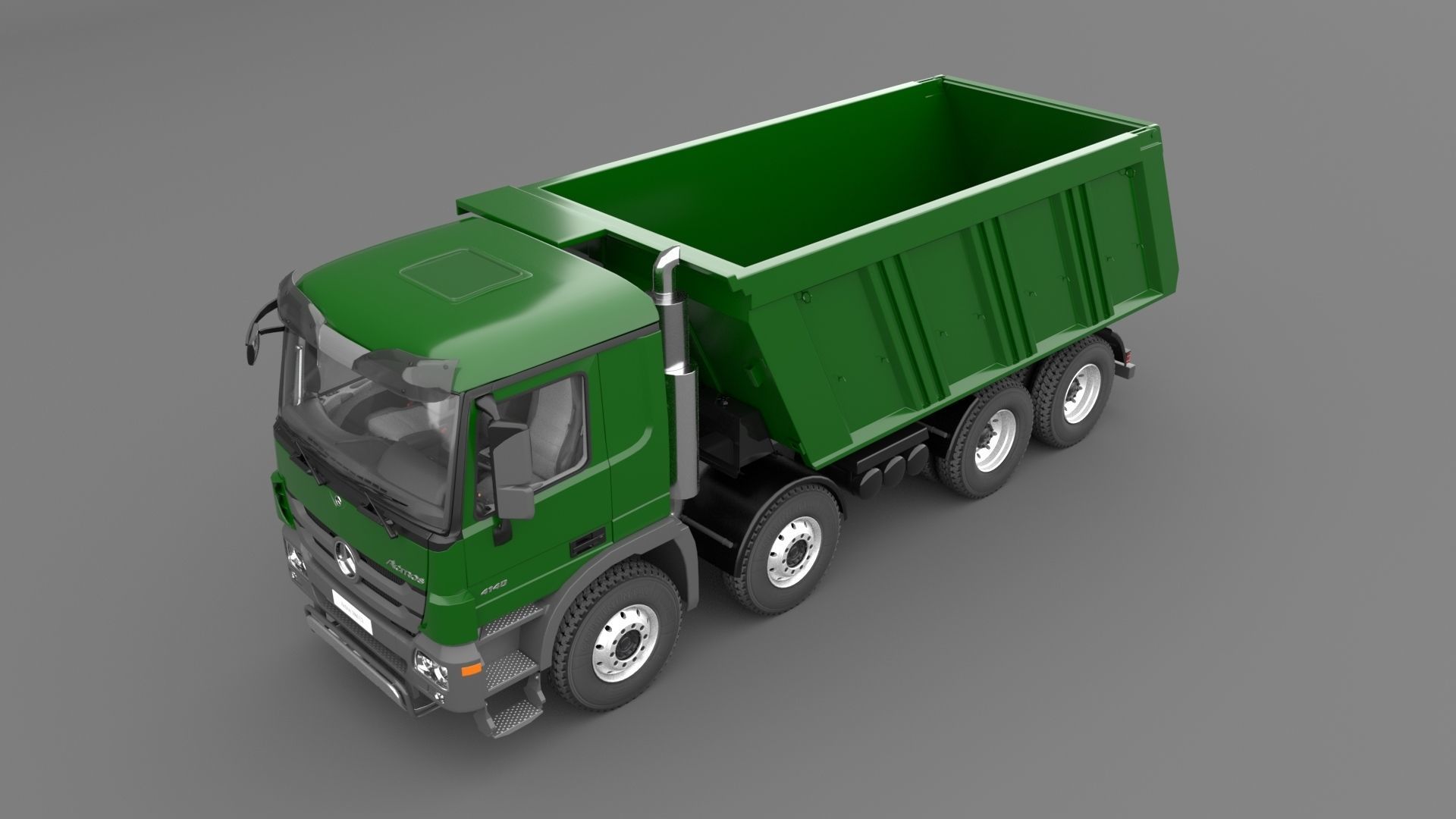 Mercedes Actros 4140-K 8x4 Meiller 3D model_8