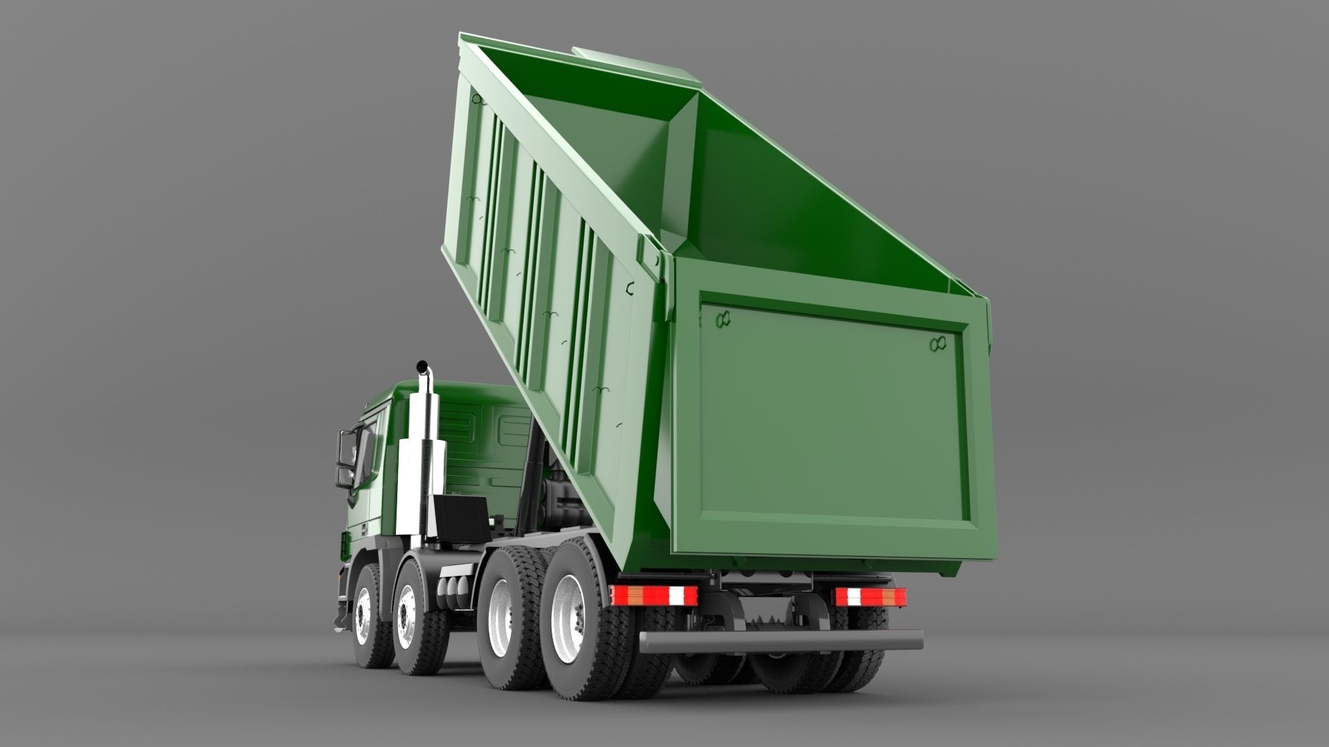 Mercedes Actros 4140-K 8x4 Meiller 3D model_13