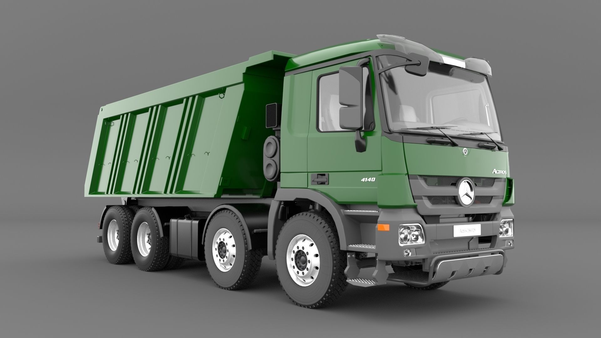 Mercedes Actros 4140-K 8x4 Meiller 3D model_2