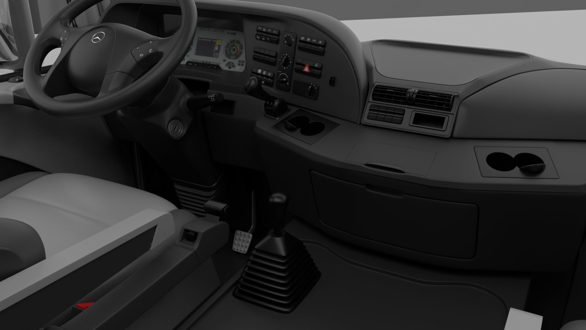 Mercedes Actros 4140-K 8x4 Meiller 3D model_16