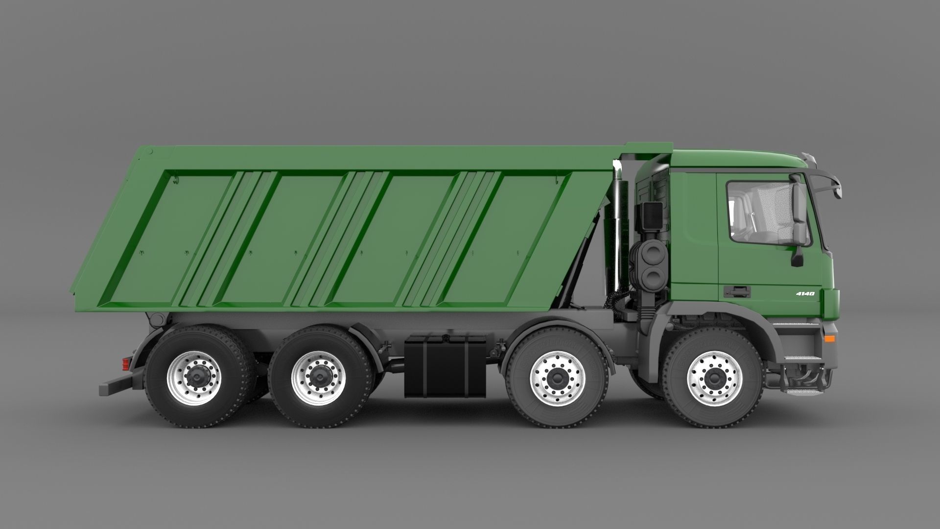 Mercedes Actros 4140-K 8x4 Meiller 3D model_3