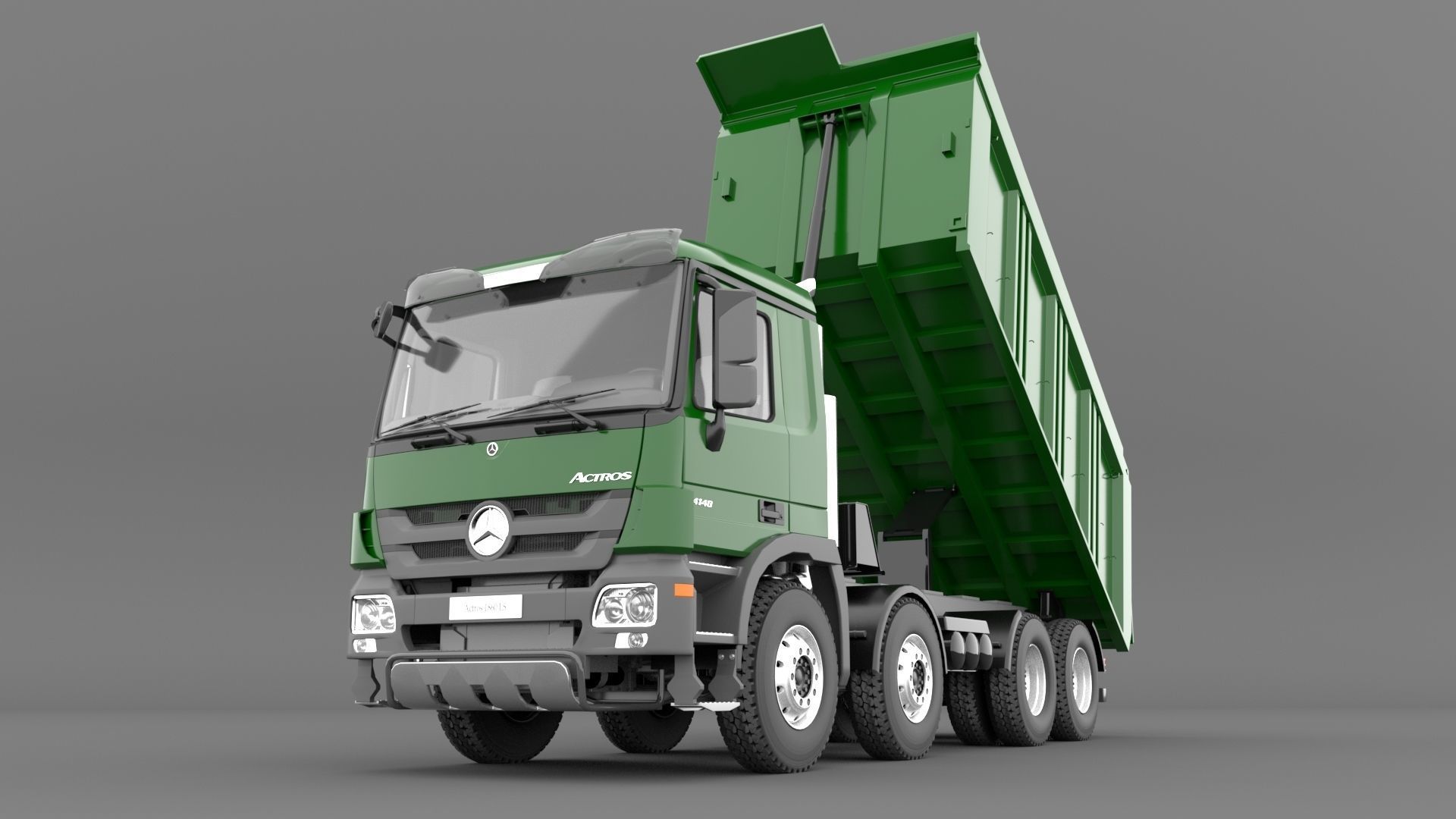 Mercedes Actros 4140-K 8x4 Meiller 3D model_11