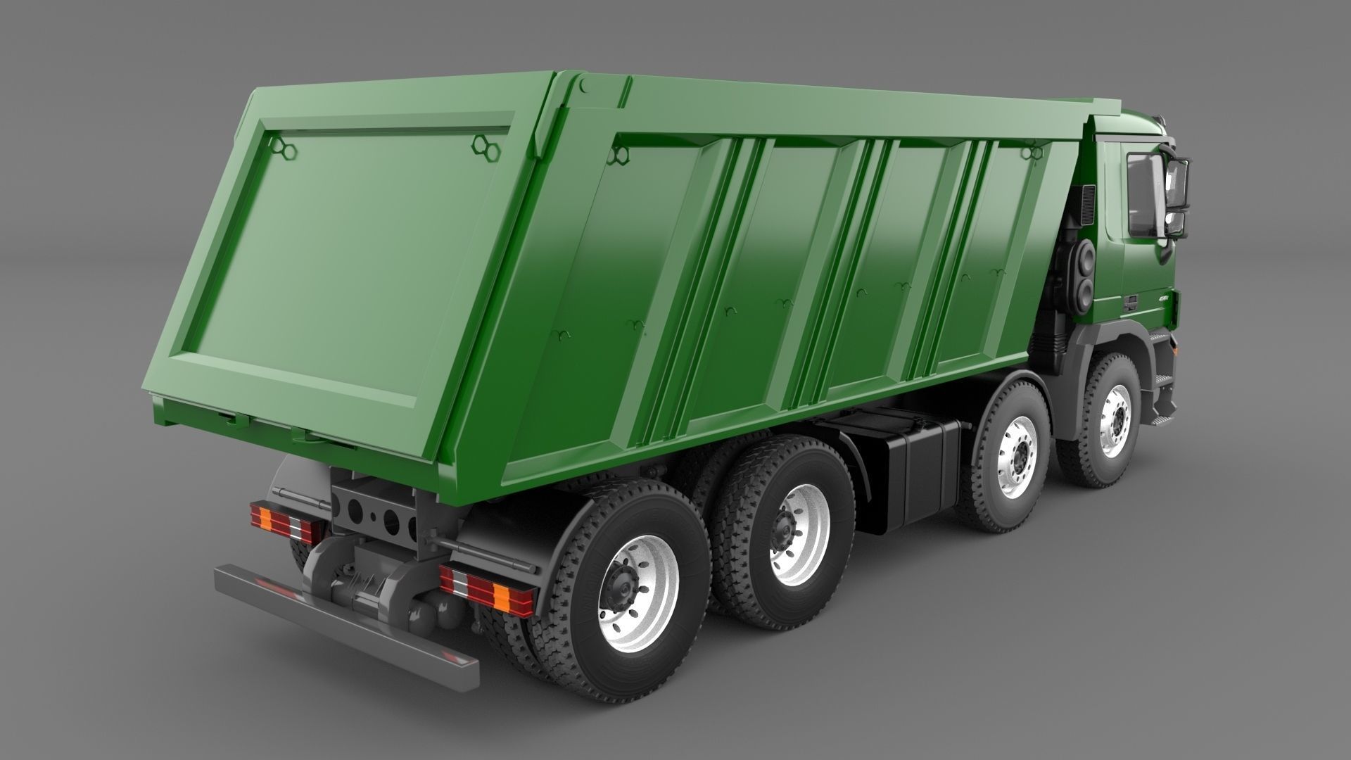 Mercedes Actros 4140-K 8x4 Meiller 3D model_4