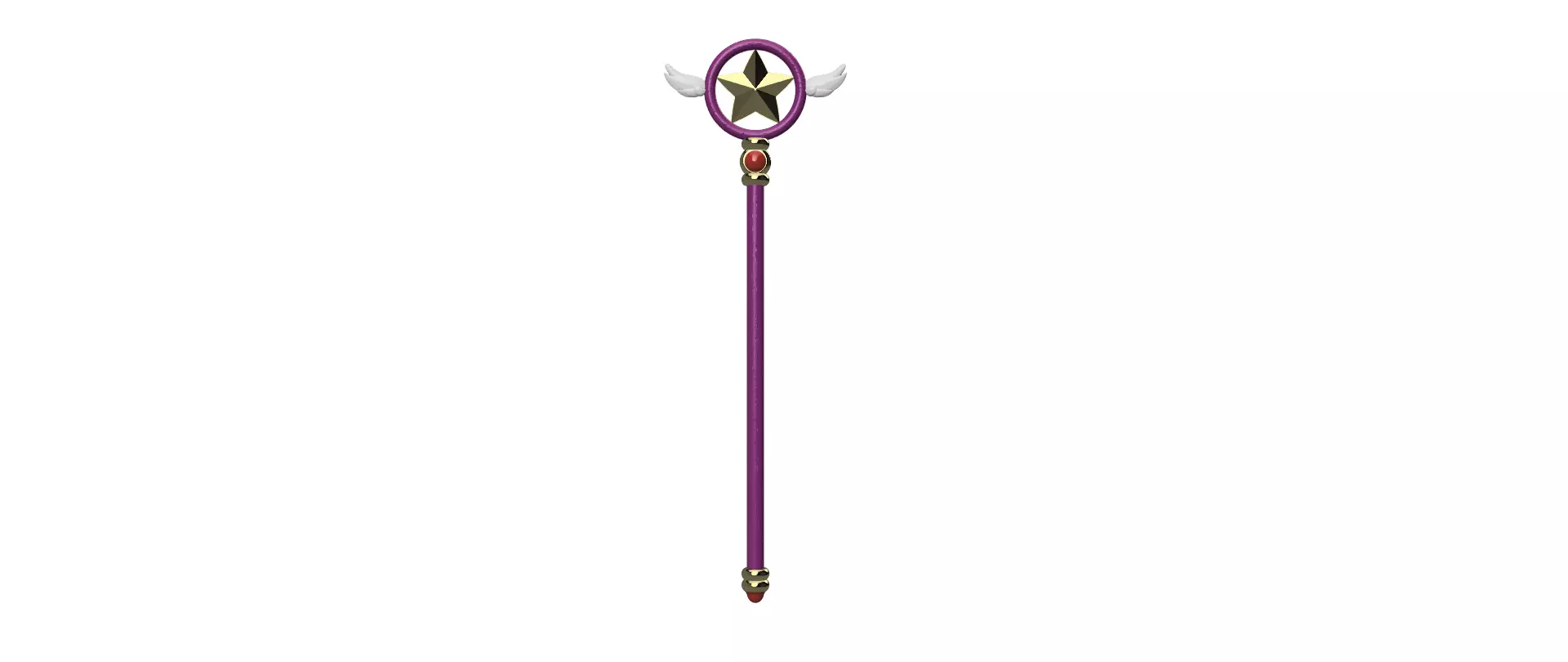 Sakura Card Captor Star cane crosier staff sceptre 3D print model